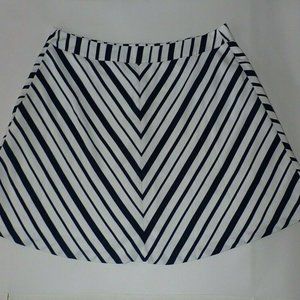 Lane Bryant Circle Skirt women‎ 18 Navy Blue White